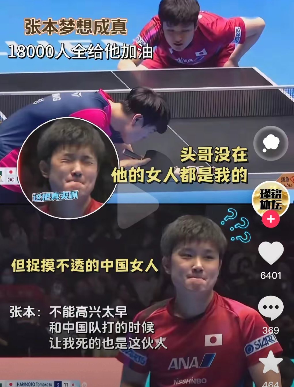 瑞典乒乓球队绝地反击中国乒乓球队，张本智和制霸全场